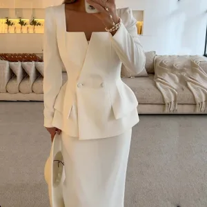 tenue élégante femme blanche