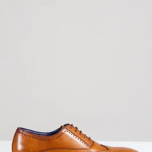 brogues Carson en cuir de qualité
