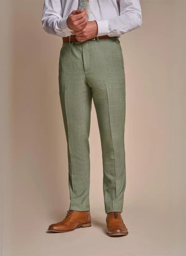 Cavani Caridi - Pantalon Vert Sauge