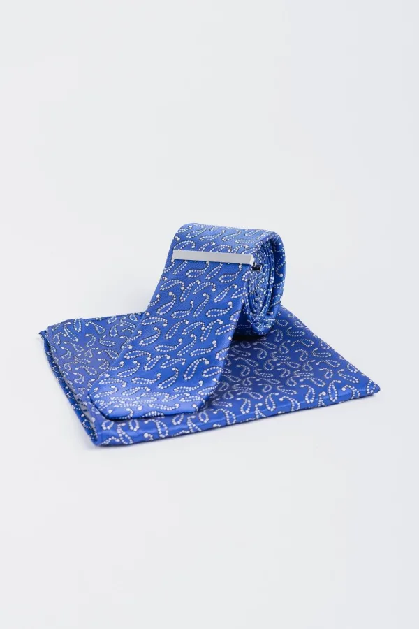 Cavani - Ensemble de Cravate Bleu Clair