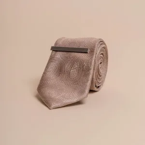 Cavani - Ensemble de Cravate Paisley Sable