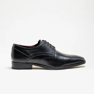 Cavani Lisbon Chaussures noires - Bout d'aile Brogue