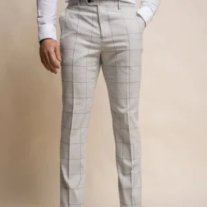 Cavani - Pantalon à carreaux Radika Gris