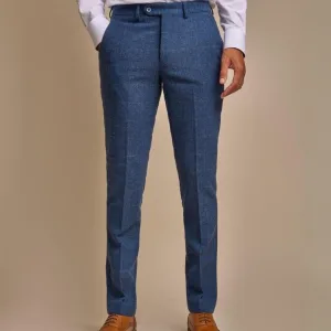Cavani - Pantalon Carnegi Navy Tweed