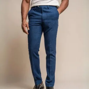 Cavani - Pantalon Tweed Orson Bleu
