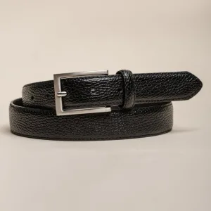 Ceinture en cuir Cavani noire