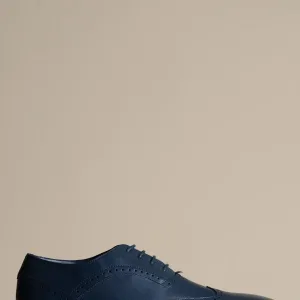 Chaussures en cuir bleu marine, Marc Darcy Dawson - Wingtip brogue