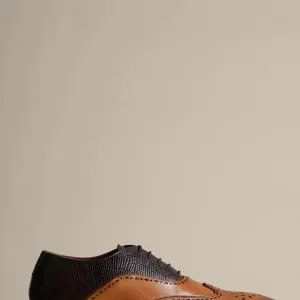 Chaussures en cuir marron Ryan Wingtip Brogues - Marc Darcy