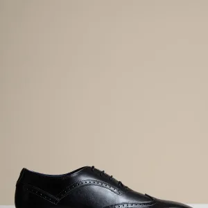 Chaussures en cuir noir, Marc Darcy Dawson - Wingtip brogue