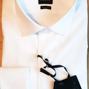 Chemise en coton blanche pour hommes Rossi - Cavani