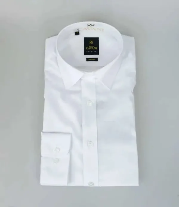 Chemise homme slim fit blanche - Cavani