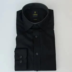 Chemise homme slim fit coloris noir - Cavani