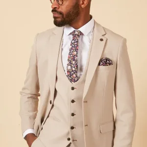 Costume 3 pièces - Costume pour homme en pierre - Costume Marc Darcy HM5 Blanc Pierre
