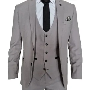 Costume 3 pièces gris - Costume Marc Darcy Edwin Gris Argenté
