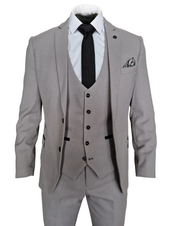 Costume 3 pièces gris - Costume Marc Darcy Edwin Gris Argenté
