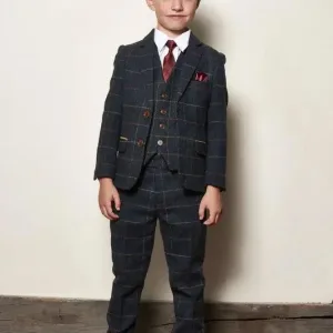 Costume 3 pièces tweed pour enfants Eton - Marc Darcy