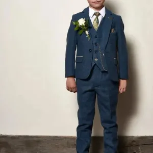 Costume bleu trois pièces pour enfants Dion - Marc Darcy