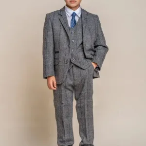 costume enfant Cavani gris marine