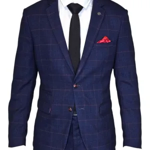 Costume pour gentlemen en bleu marine 2 pièces - Edison Redline