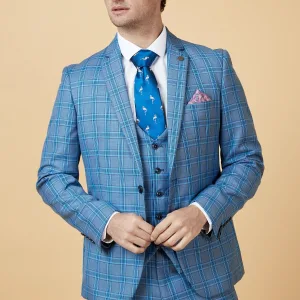 Costume pour hommes à trois pièces Jose Bleu Clair