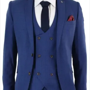 Costume trois pièces bleu George - Marc Darcy