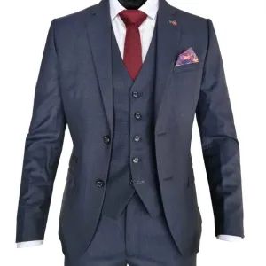 Costume trois pièces bleu marine homme - Cavani Seeba