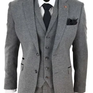 Costume trois pièces en tweed Martez coloris gris - Cavani