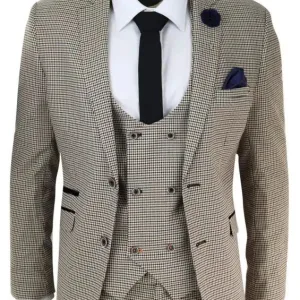 Costume trois pièces homme - Elwood pied-de-poule - Cavani