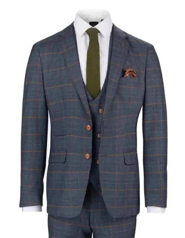 Costume trois pièces Jenson bleu ciel - Marc Darcy