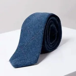 Cravate Dion Bleu Style Tweed