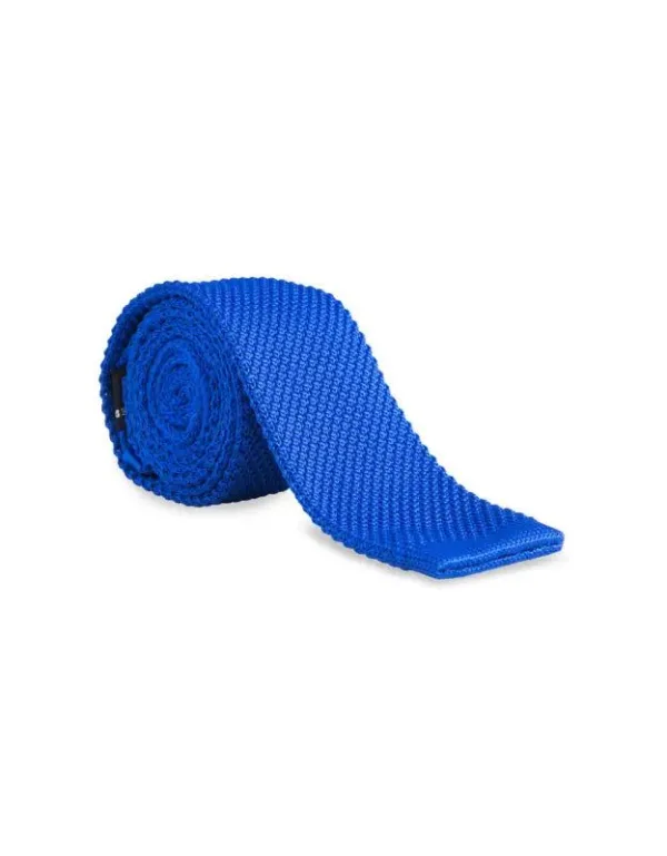 Cravate en maille coloris bleu océan - Garrison Limited