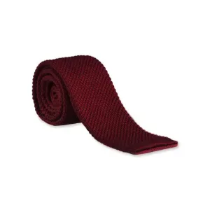 Cravate en maille coloris bordeaux - Garrison Limited