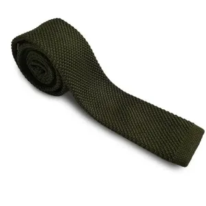 Cravate en maille coloris vert - Garrison Limited