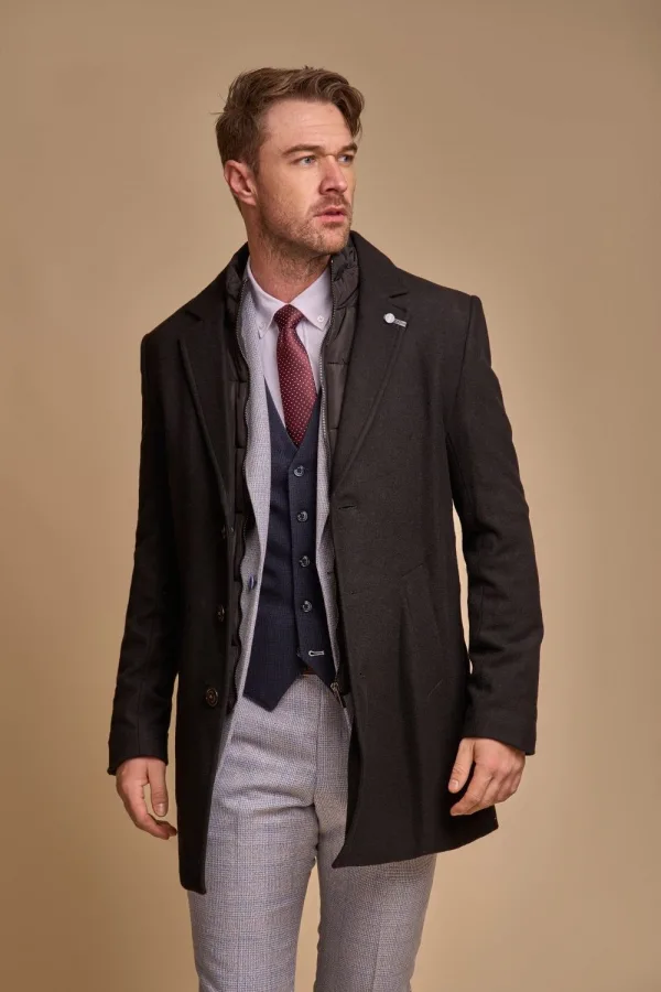 Manteau hommes Sanford - Noir - Cavani