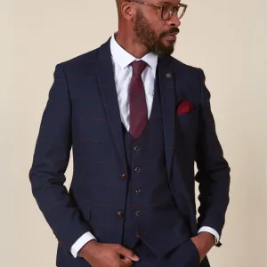 Marc Darcy - Blazer Navy Blue Edison Redline