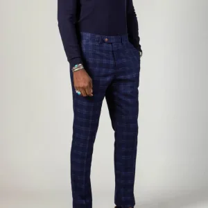 Marc Darcy - Pantalon Bleu Chigwell Tweed