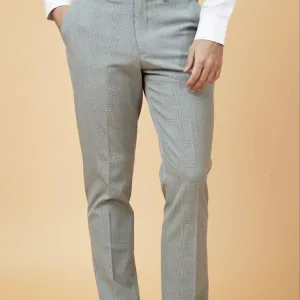 Marc Darcy - Pantalon Bromley Argent Carreaux