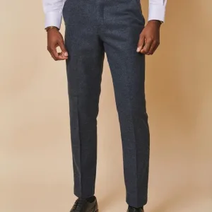 Marc Darcy - Pantalon Marlow Bleu Tweed
