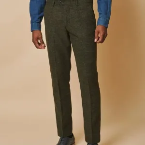 Marc Darcy - Pantalon Marlow Tweed Olive
