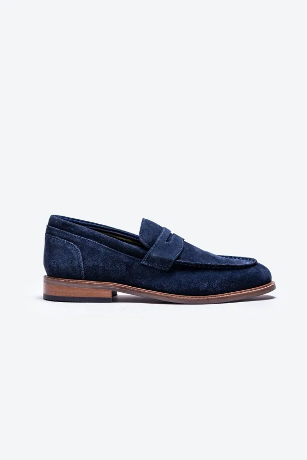 Mocassins en daim Cavani Jordan - Marine