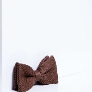 Noeud papillon marron double épaisseur - Marc Darcy