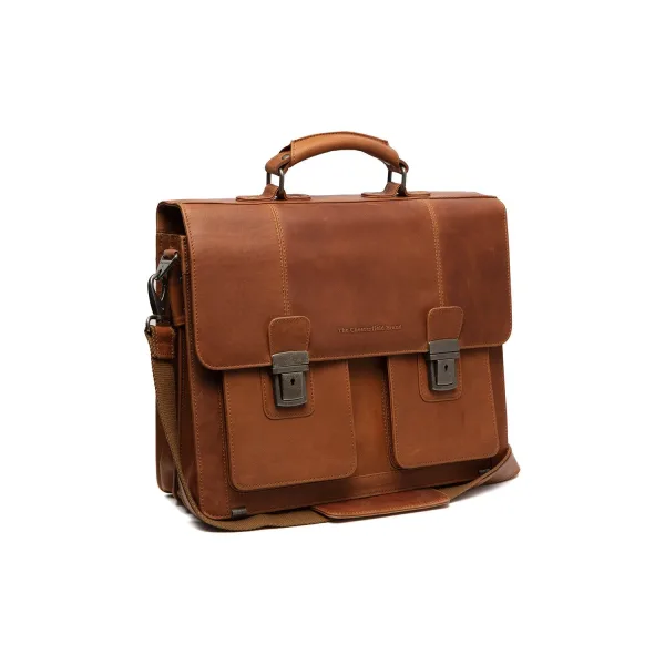 Serviette en cuir - The Chesterfield Brand Springfield Cognac